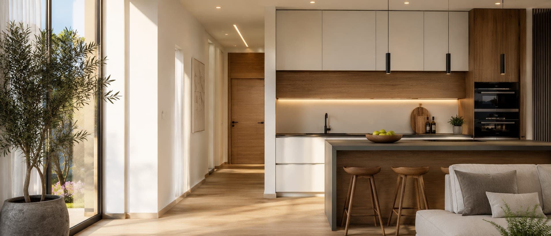 İzmir ölçüye özel modern mutfak — STS Mobilya