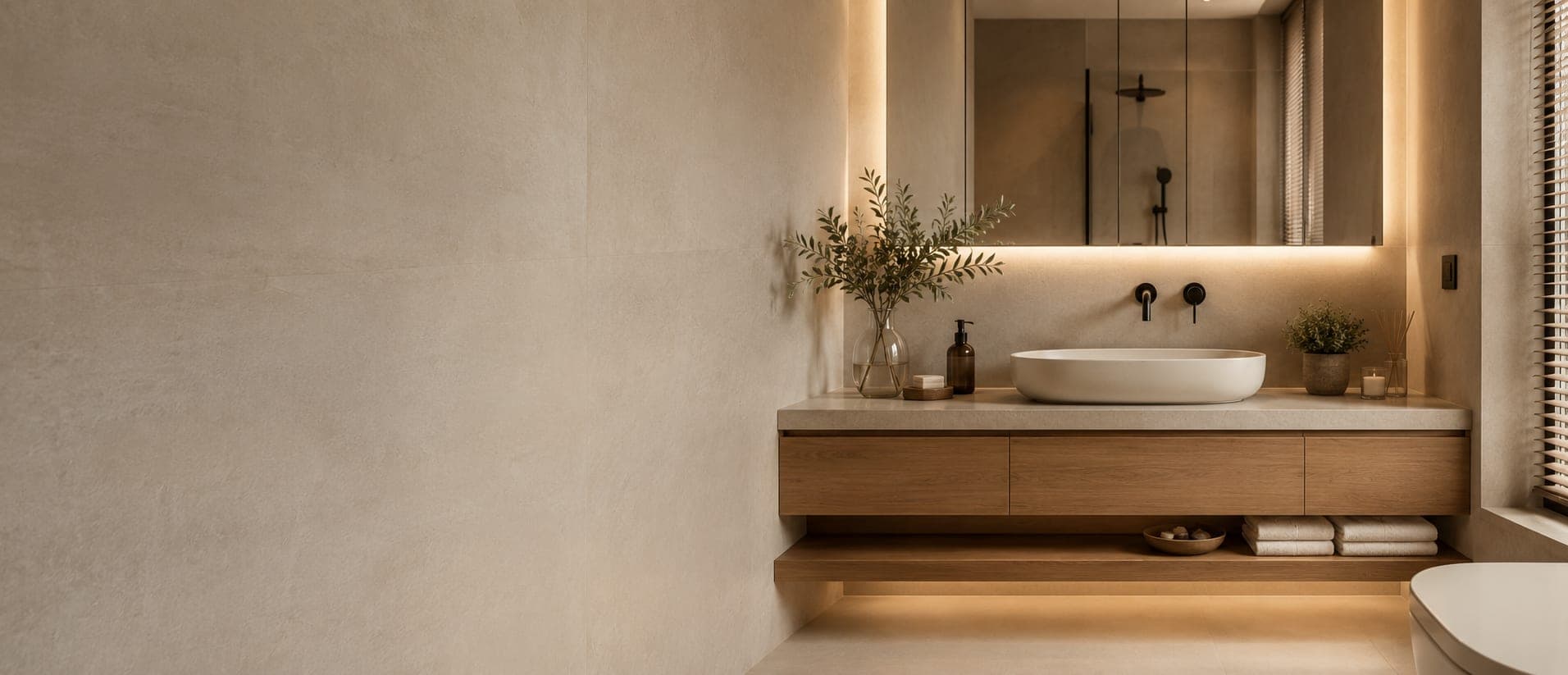 İzmir Banyo Dolabı — Lavabo, Boy ve Ayna Dolabı